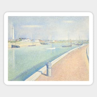 The Channel of Gravelines, Petit Fort Philippe by Georges-Pierre Seurat Magnet